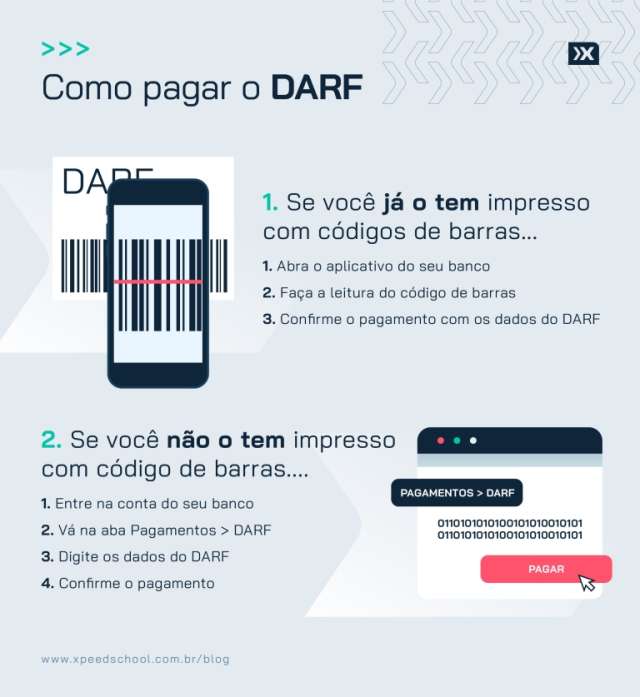 infográfico - Como pagar o DARF para declarar renda variável